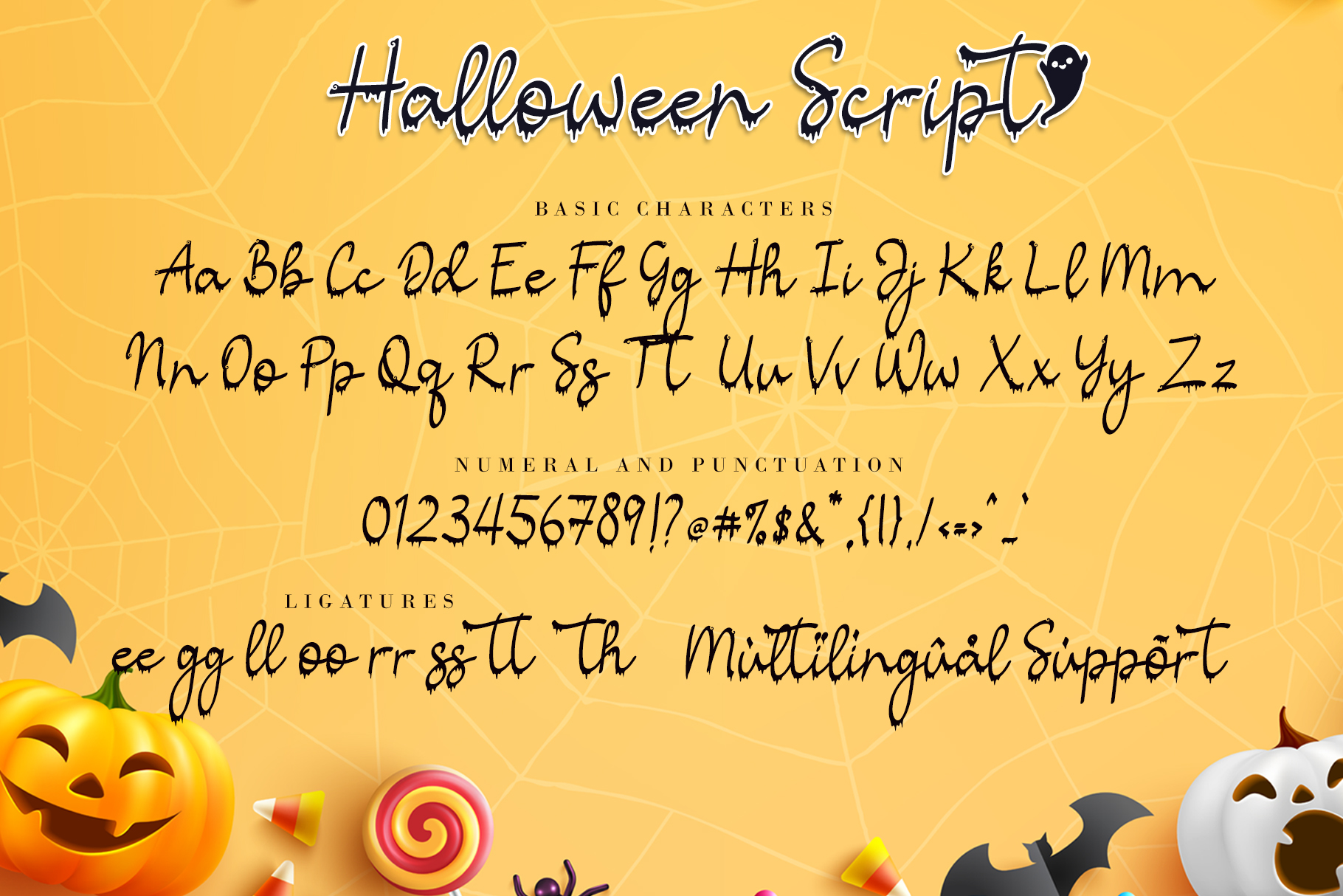 Halloween Script, Fonts GraphicRiver